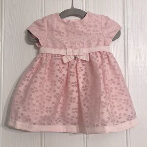 MAYORAL EUC Girls Lined Pink Heart Dress